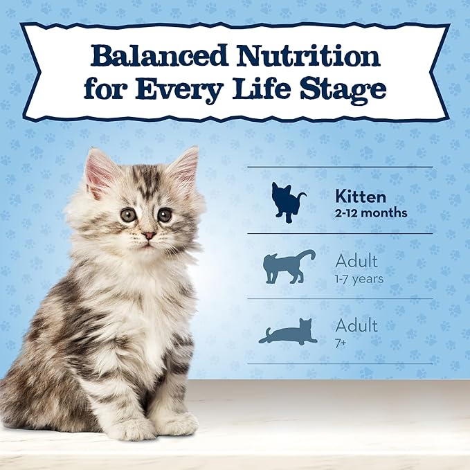 Blue Buffalo Baby Blue Natural Kitten Grain-Free Dry Cat Food, High-Protein Healthy Growth Formula with DHA, Savory Chicken, 2-lb Bag