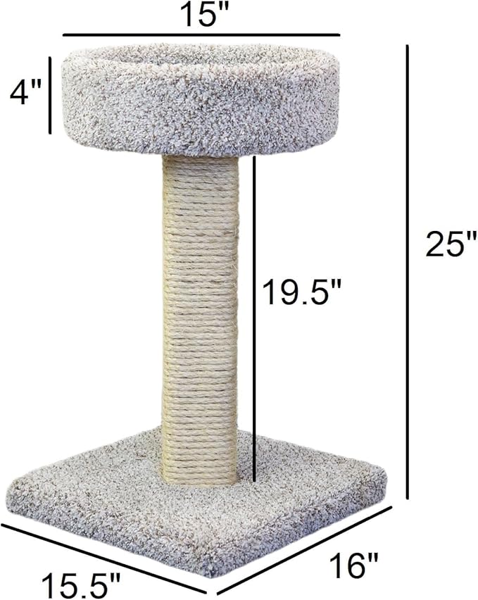 2-Pack New Cat Condos Cat Scratching Post with Sleeping Perch
