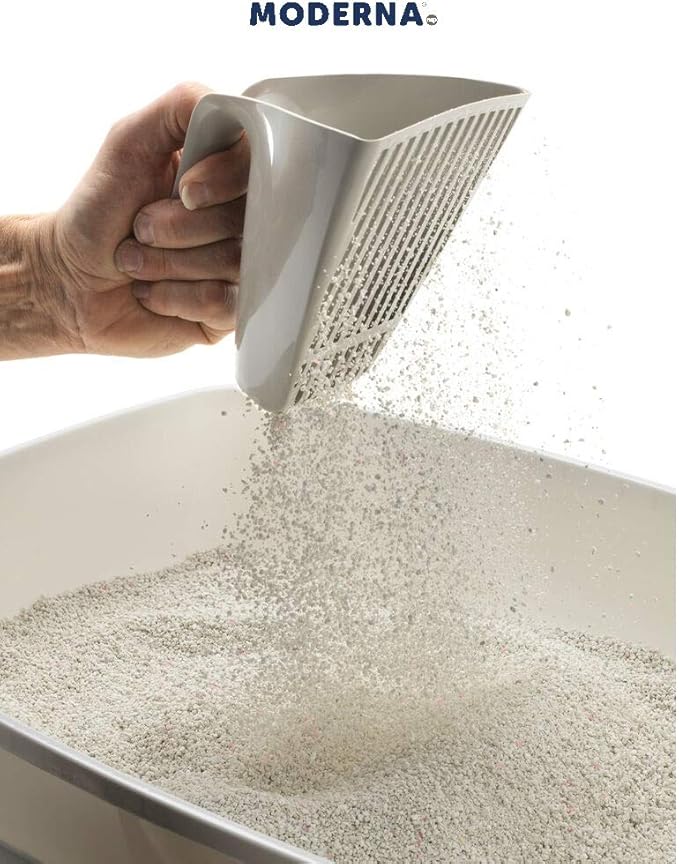 Moderna Jumbo Litter and Scoop, Grey, Plastic, 1 Count