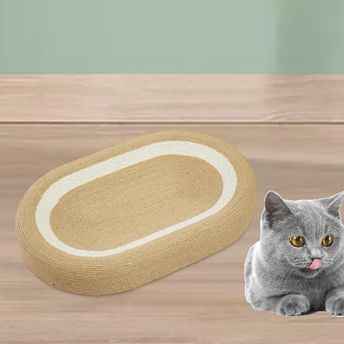 Cat Scratcher Lounge Bed Cat Scratching Board for Sofa Furniture Protector Playing Couch Kitten Oval Pet Cushion Indoor Cats