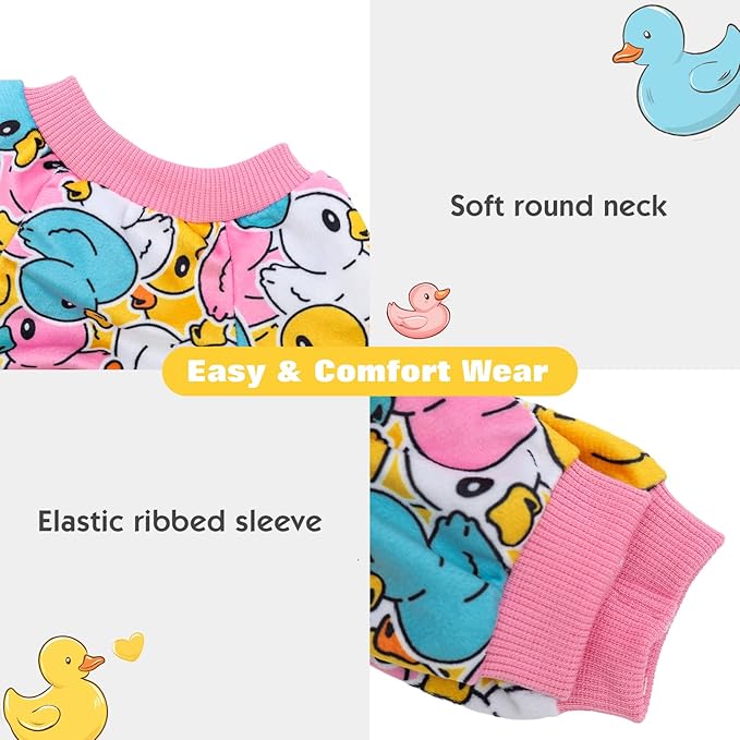 CuteBone Fleece Dog Pajamas Clothes Puppy Jammies Pet Apparel Cat Onesie for Chihuahua Yorkie Frenchies P319S