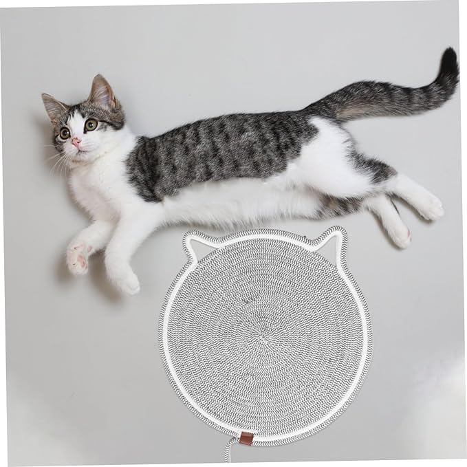 Cat Scratching Mat Cat Scratch Pad for Furniture Cozy Sleeping Mat for Couch Sofa Bed Use Grey