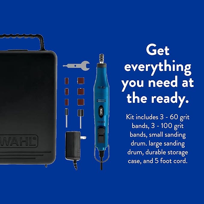 Wahl Professional Animal Pet, Dog, and Cat Ultimate Nail Grinder Trimming Kit (5973)