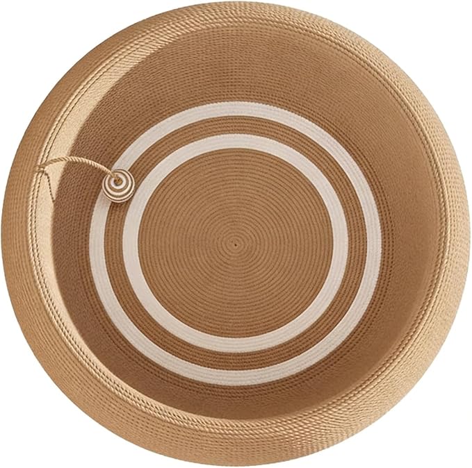 Feline Scratcher Bed – Natural Sisal Nail Sharpener Mat, Upholstery Guard Furniture | Residential Apartment Living Room Sleeping Space Floor Sofa Protection Comfort Activity