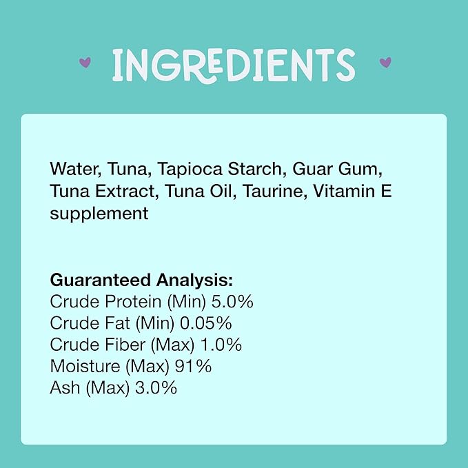 LOVE, NALA Tuna + Omega-3 Mousse Cat Treats – Brain & Heart Health Support – Lickable Squeeze-Up Puree, Topper or Treat – Grain-Free, 4 Pack – Human-Grade Protein, Non-GMO, No Artificial Additives