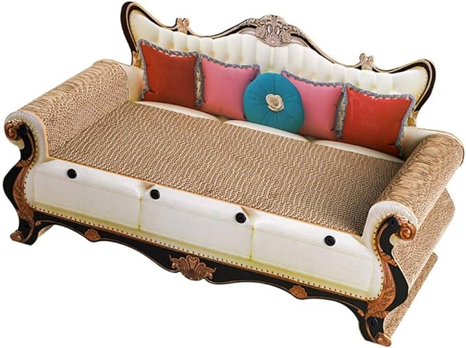 Generic Cardboard Cat Scratcher Bed Wear-Resistant Animal Furniture 2-in-1 Design