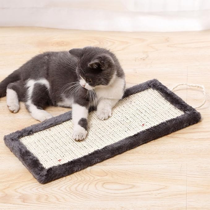 Cats Scratcher Scratching Board Scratch Board Toy Kitten Particle Board Sisal Scratcher Bed Toy Furniture Protectors