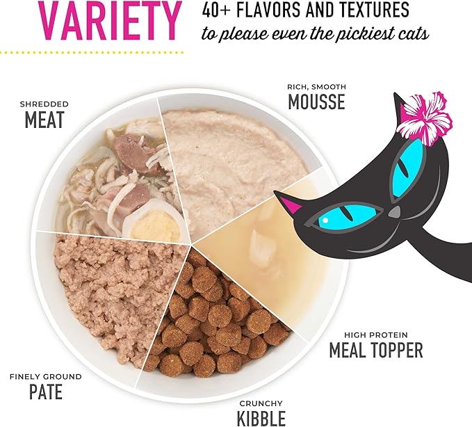 Tiki Cat Baby Wet Cat Food for Kittens, Shreds Variety Pack 2.4 oz. Cans (12 Count)