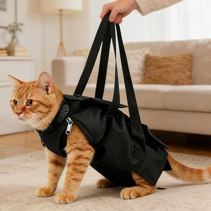Cat Grooming Bag - Adjustable Pet Wrap | Portable Cat Grooming Supplies for Nail Trimming, Bathing, Teeth Cleaning, Clipping, and Care, Suitable for Small, Medium, and Large Cats At Home Or Groomings