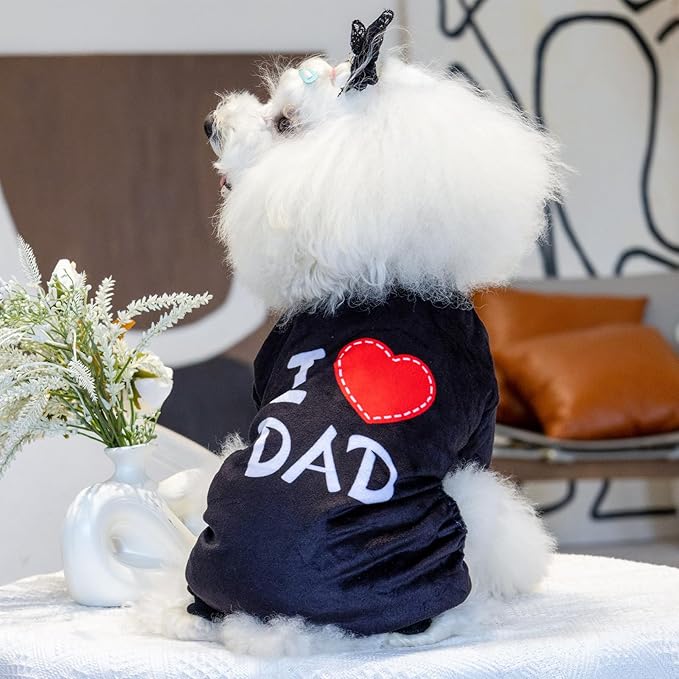 CuteBone Dog Halloween Pajamas Puppy Onesies Small Dogs Soft Pjs Coat Cat Apparel Comfy Pet Christmas Clothes Outfit Doggie Bodysuit P296S