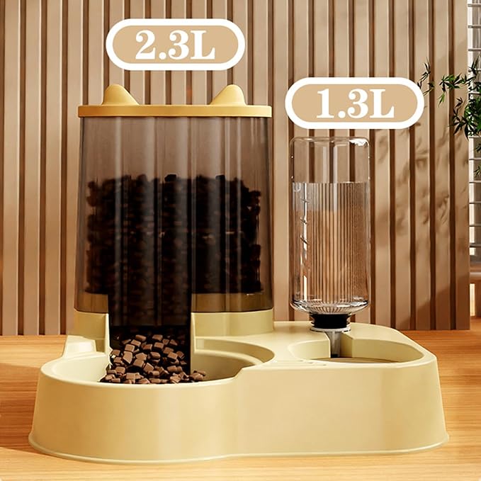 Automatic Dog Feeder – Large Capacity Pet Food Bowl, Programmable Cat Treat Dispenser | Durable Longtail Feeder Accessory for Dogs Cats Home Office Pet Care