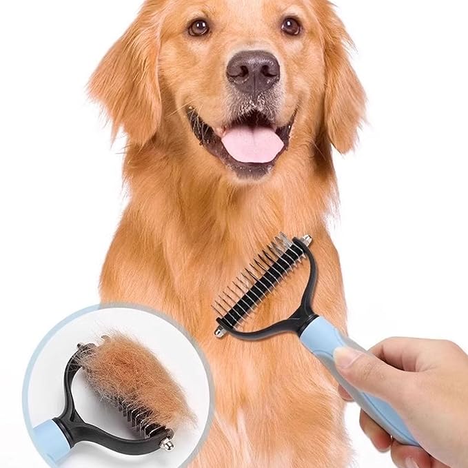 Vivanchor Pet Pro, Pet Pro Grooming Tool, Grooming Brush, Deshedding Combfor Cats, Deshedding Comb for Cats, Self-Cleaning Undercoat Depilatory Tool