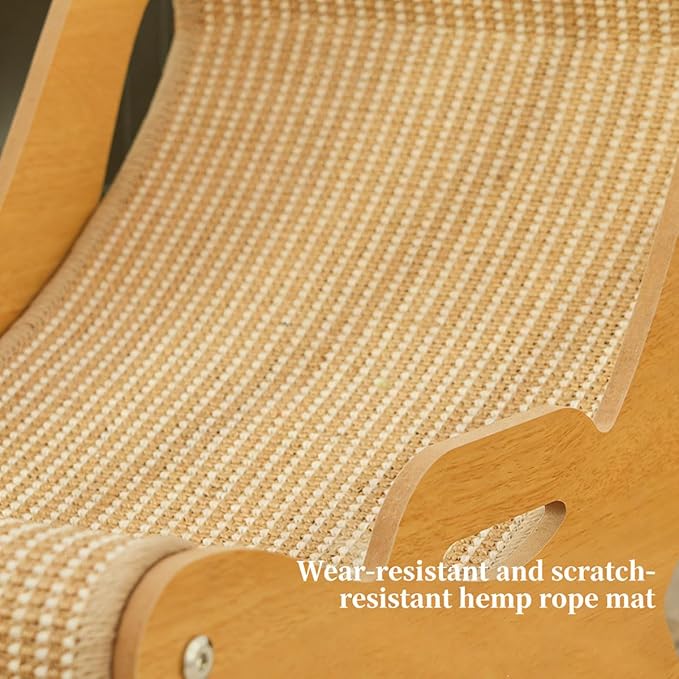 Cat Recliner Scraper Board,Cat Scratch Pad Bed Lounge for Indoor Cats,Modern Cats Furniture for Scratching and Resting,Sisal Cat Chair Fits Cats Up to 20 in Body Length (1Piece)