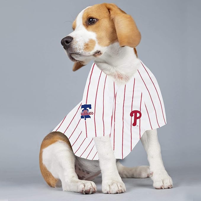 MLBPA - Bryce Aron Max Harper #3 Pet Jersey - MLB Philadelphia Phillies Mesh, Medium