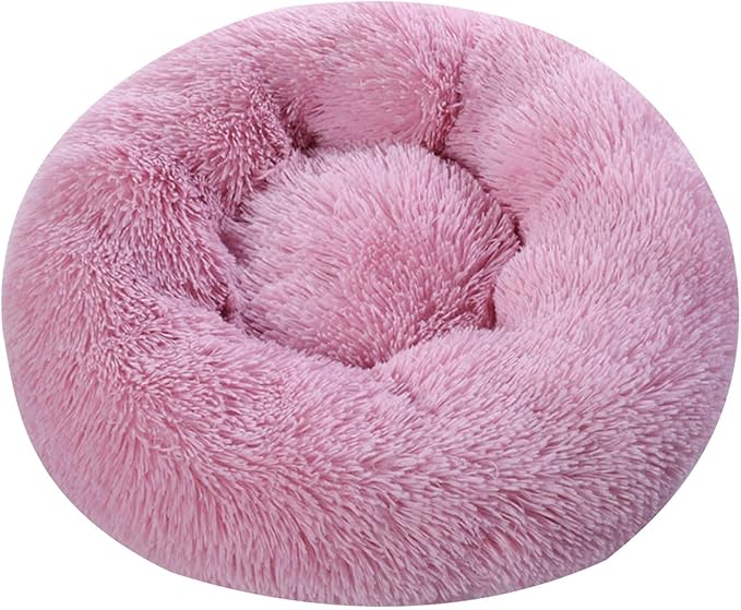 Thereisno Soft Handmade Pet Bed for Cat or Small Dog Detachable Round Bed for Fall Winter Indoor Sleeping Furniture Cat Bed