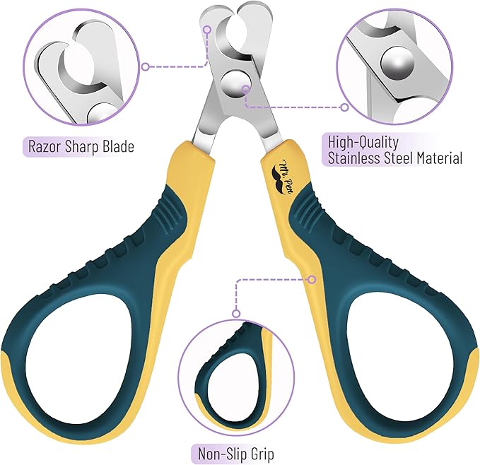 Mr. Pen- Cat Nail Clipper, Stainless Steel, Professional Sharp Cat Claw Trimmer for Small and Medium Cats, Pet Nail Clipper with Sturdy Non Slip Handle