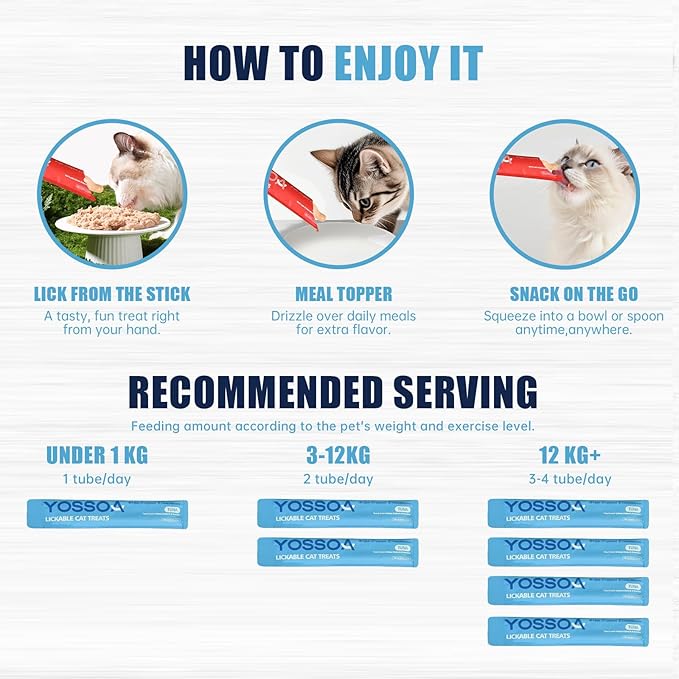 36tubes Cat Lickable Treats, 4Flavors Cat Treat Squeeze Stick Lickable Dogs & Cats Omg3 Squeezable Creamy Purée Cat Snack Lickables with Multivitamin Taurine pet TRE (Tuna & Chicken Flavors)