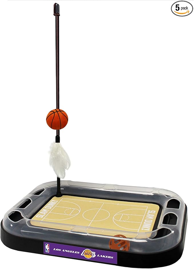 LA Lakers Basketball Cat Scratcher Toy