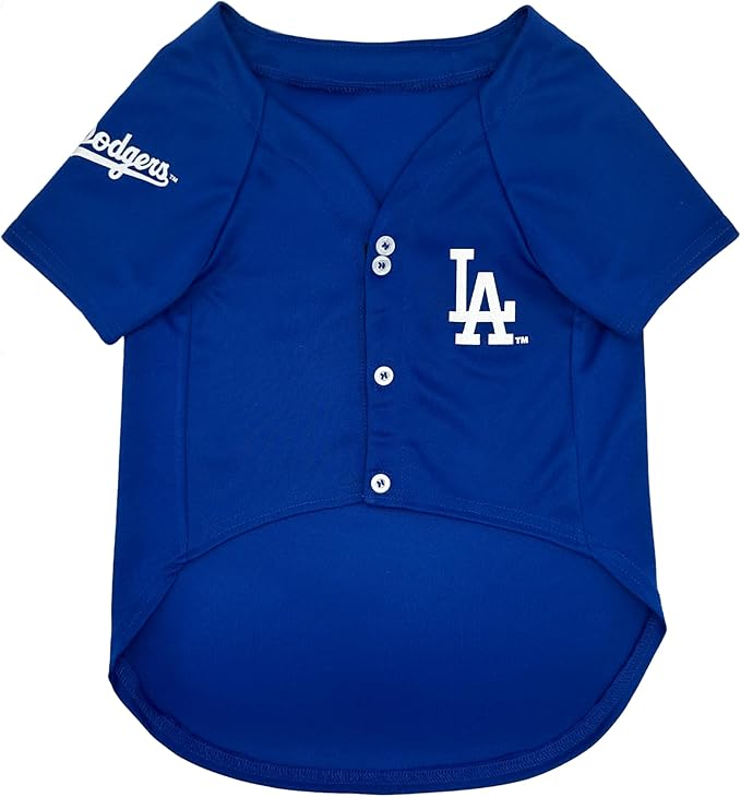 MLBPA Dog Jersey - Shohei Ohtani #17 Blue Pet Jersey - MLB LA Dodgers Mesh Dog & Cat Mesh Blue Jersey, Size X-Large
