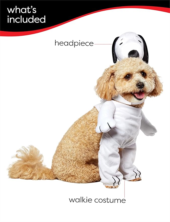 Peanuts: Snoopy Pet Costume for For Dogs or Cats by Rubies, Medium
