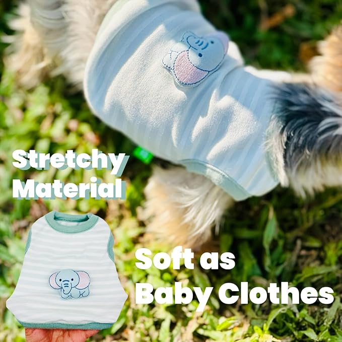 Handmade Tiny Pet Clothes, Baby-Soft Sweater Shirts for Newborn/Teacup Cats & Dogs (e.g., Chihuahuas, Yorkies, Miniature Pinscher), Other Small Animals (Elephant, XXXS)