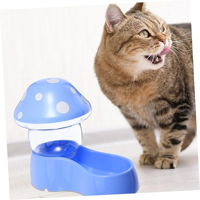 Abaodam Automatic Pet Feeder Dispenser for Cats and Dogs Gravity Design with Texture for Monitoring Compact Safe Smooth Surface for Pet Food Storage