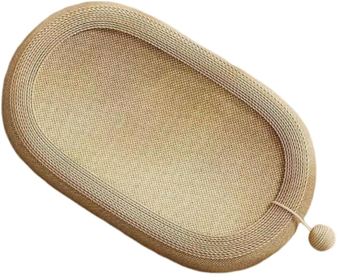 Sisal Cat Scratcher Bed Kitten Nest Furniture Protector Lounge Bed Cat Scratching Pad, Without Ears