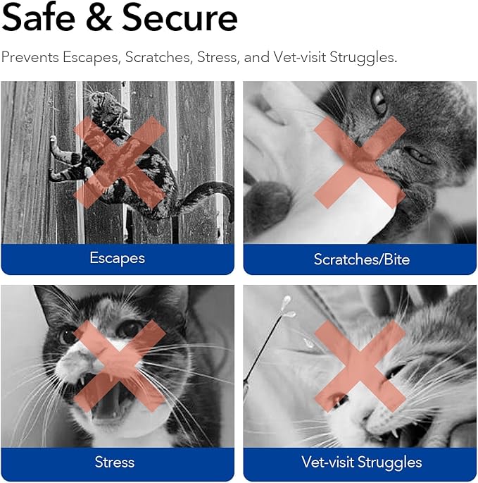 Pet Grooming Bag for Nail Trimming & Anti-Scratching – Restraint Cat/Dog for Claw Care, Medical Exams, 17" L x 10" W, Fits 8-12 lbs (Green, Medium)