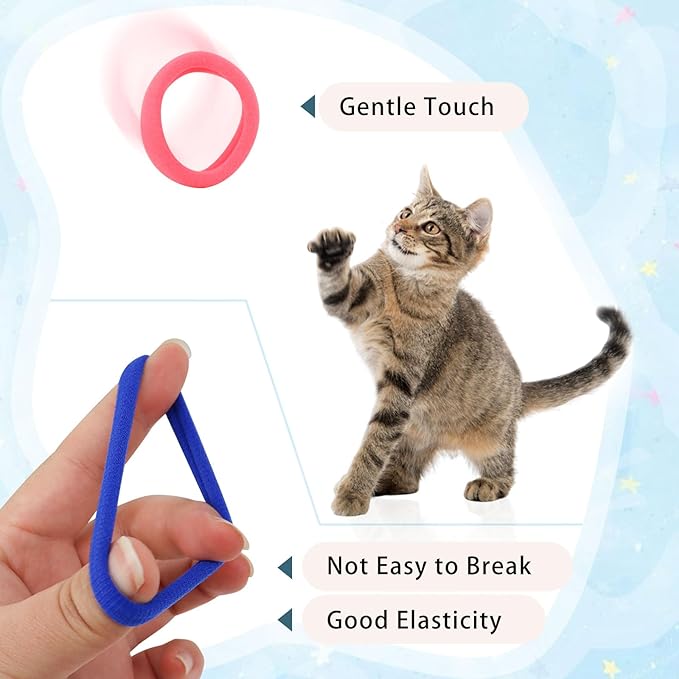 Andiker 12 PCS Cat Toy Set, Soft Cat Chew Toy with Good Elasticity Interactive Cat Toys to Kill Time and Keep Fit (12)