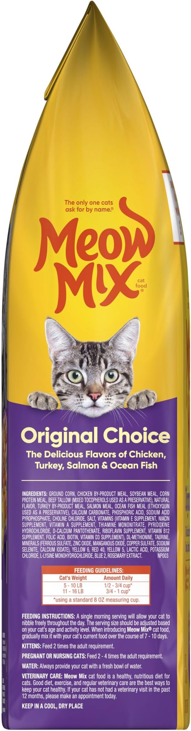 Meow Mix Original Choice Dry Cat Food, 3.15 Pounds