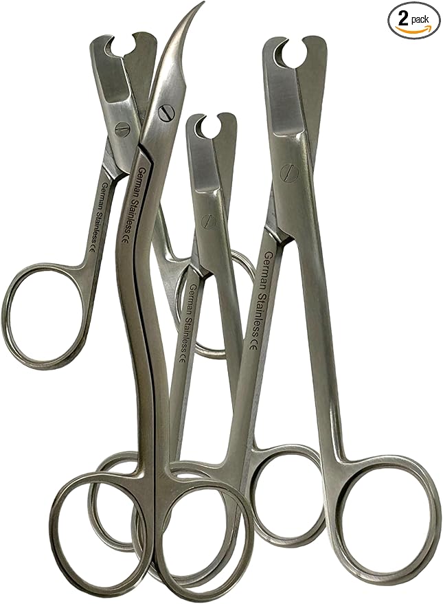 2 Piece Count - Small Animal Nail Cutters Scissors Style Claw Trimmer for Dogs, Cats, Birds, and Other Small Animals - Stainless Steel (Set of 4 (3.5"+4.5"+5.5"+6"))
