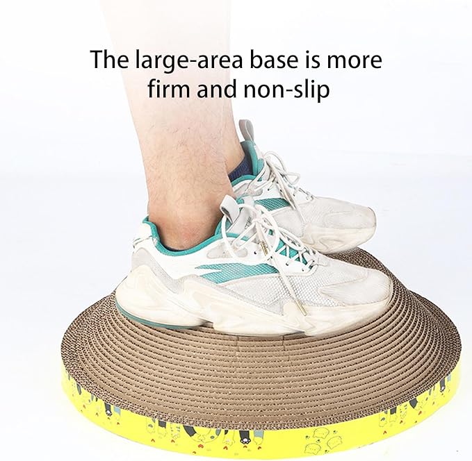 Corrugated Cat Scratcher Bowl – Indoor Multipurpose Scratch Pad | Protects Furniture, Sofa, Wall, Bed, Carpet, Fun Toy for Cats and Kittens, Play, Engaging Pet Entertainment Accessory