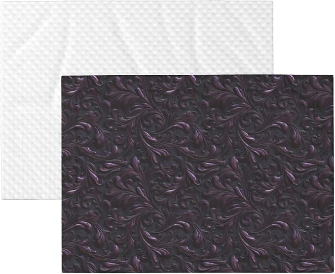 Cat Dog Blanket Deep Aubergine Metallic Foil with Organic Swirl Ultra Soft Warming Mat for Indoor Pet Beds Furniture 27.6 X 19.7inch