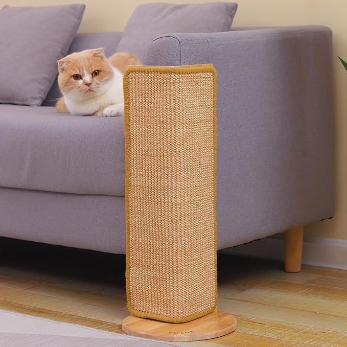 Cat Scratcher Corner Post, No Drilling Wall Sofa Couch Corner Cat Sisal Scratching Pad Furniture Protector for Couch Door Bed