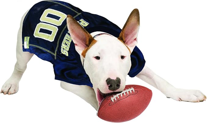 Pets First NCAA College Pittsburgh Panthers Mesh Jersey for DOGS & CATS, Large. Licensed Dog Jersey with your Favorite Football/Basketball College Team