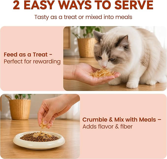 Soft Cat Treats, Chicken & Shrimp Ultra-Thin Slices, Easy-Chew Snacks for Picky Cats, Kittens & Seniors, Low-Fat Treats with Taurine, 3.2 oz