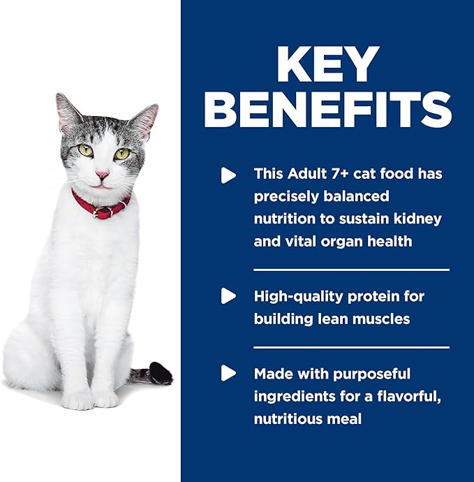 Hill's Science Diet Senior 11+ Healthy Cuisine Wet Cat Food, Tuna & Carrot, 2.8 oz. Cans, 24-Pack