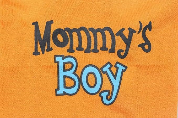 Oasis Plus Mommy's Boy Orange Pet T-Shirt Vest Outfits Clothes for X-Large Female Male Dog Cat Rabbit