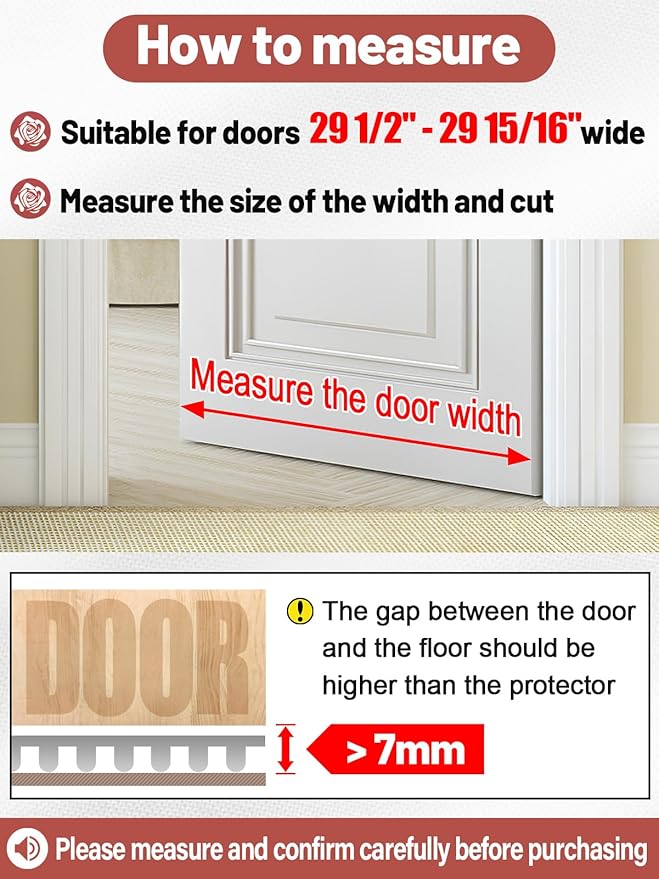 8.2Ft(L) Carpet Protector for Pets - Anti-Slip Cat Carpet Protector, Scratch Resistant Pets Scratch Stopper, Easy to Cut Floor Runner Under Doorway to Prevent Tearing