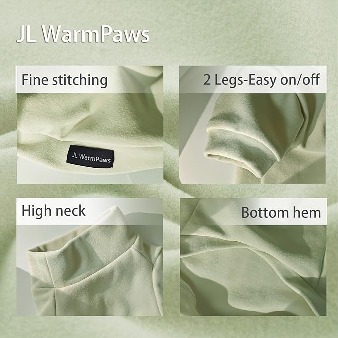 Sphynx Cat Clothes Hairless Cat Sweater Shirt Soft Warm Long Sleeves Pullover Pet Clothes Pajamas Dog Cloth for Small Dogs Kitten Clothes Pet Sweaters (Light Green, M)