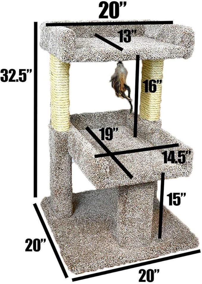 New Cat Condos 110215 New Cat Condos Large Cat Play Perch, Large, Neutral