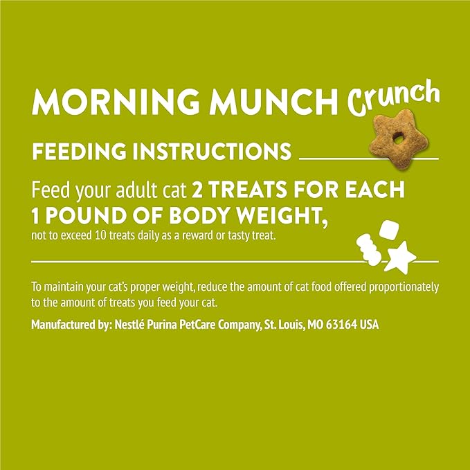 Purina Friskies Party Mix Morning Munch Crunch Egg, Bacon and Cheese Flavors Cat Treats - 30 oz Canister
