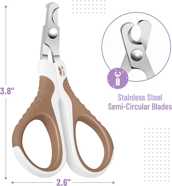 Mr. Pen- Cat Nail Clipper, Stainless Steel, Professional Sharp Cat Claw Trimmer for Small and Medium Cats, Pet Nail Clipper with Sturdy Non Slip Handle