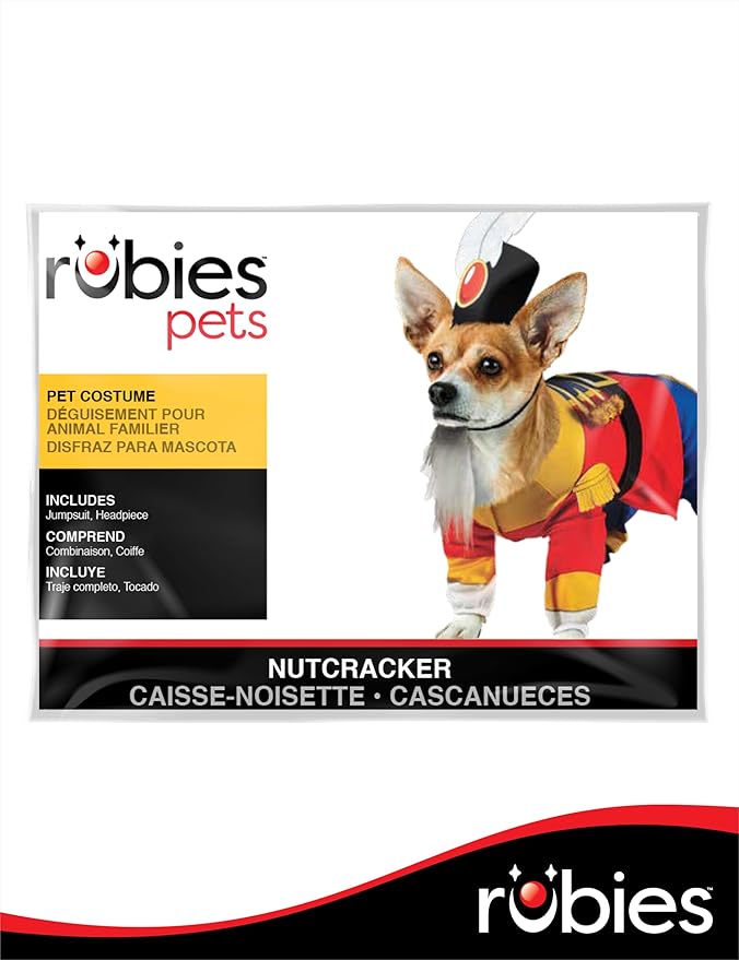Rubies Nutcracker Pet Costume for Dogs or Cats, Small