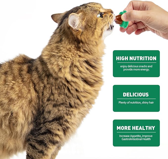 Balacoo 9 Pcs Cat Snacks Candy Ball - Wall Lickable Sugar Balls, Edible Cat Sugar Energy Balls, Cat Lickable Treats Balls, Kitten Licking Sweet Ball, Kitten Treats Licking Candy