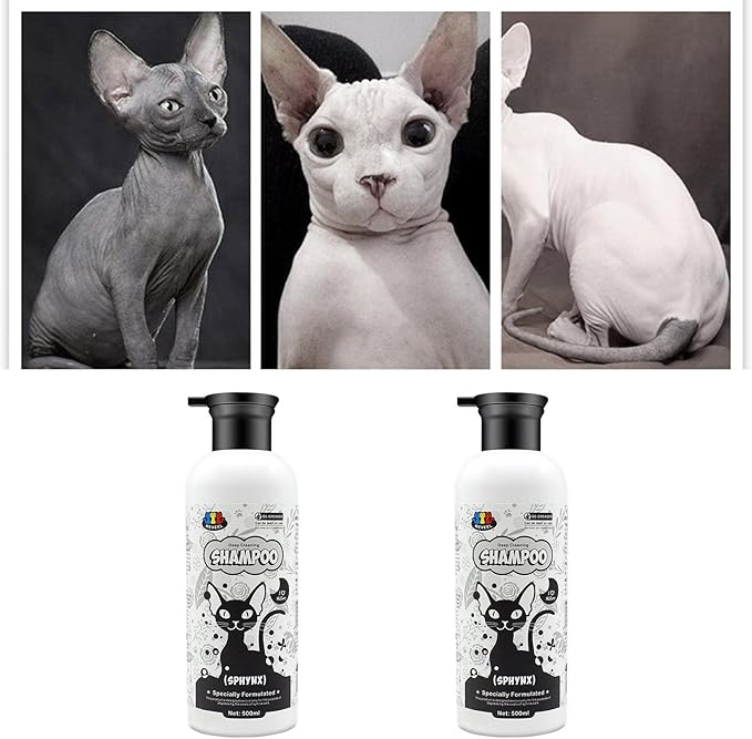 Kitten Shampoo Oil Control (500ml) for Sphinx Cats Oil Control Soothing Shampoo for Sphinx Hairless Cats Pet Supplies for Dogs