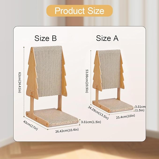Cat Scratcher Bed Scratcher Board Sofa Furniture Protector,Wear Resistant,Cat Scratching Mat,Kitten Couch for Pet Birthday, S