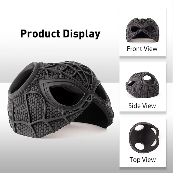 Yipintang Cat Bat Mask Halloween Costumes Accessories for Cats, Cat Bat Cosplay Apparel (Medium, Black Spider)