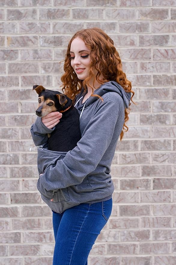 ALYC Unisex Hoodies Pet Holder Cat Dog Large Pouch Carriers Sweatshirt Cat Space Pullover Top
