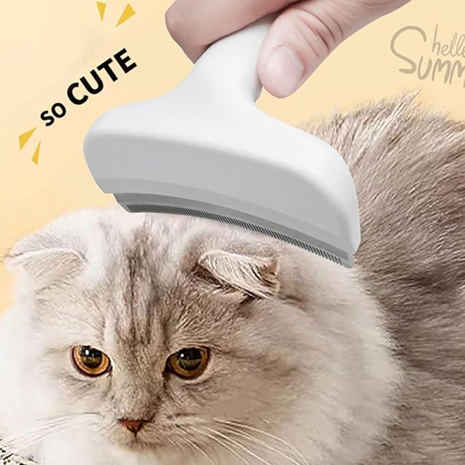 Professional Deshedding Comb for Dog Cats NonPulling Teeth Comfortable Grip Handle Removes Loose Undercoat Effectively Cats Hair Thinning Tool
